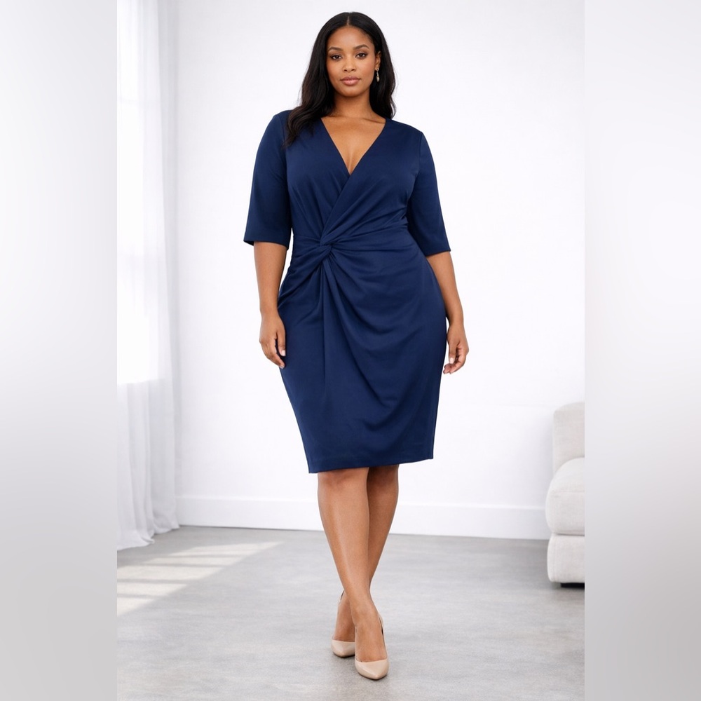 RALPH LAUREN BLACK LABEL Wool Silk Dress
